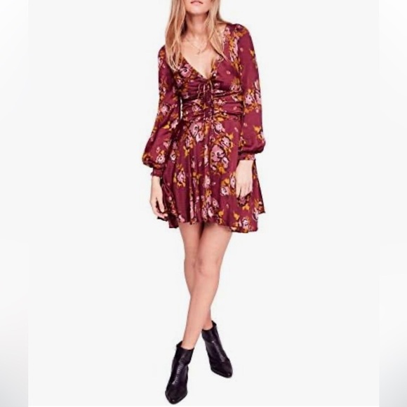 Free people floral dress size 0 - Picture 1 of 5